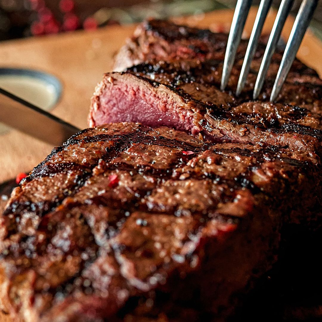 Steak natuur met frietjes